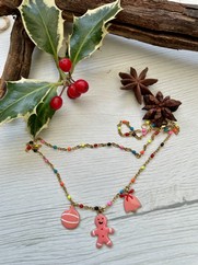 COLLANA CON CHARMS NATALE PESCA