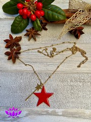 CIONDOLO STELLA MAGICA ROSSA