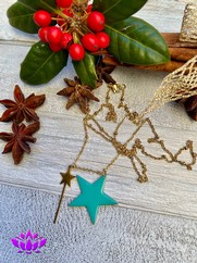 CIONDOLO STELLA MAGICA TURCHESE