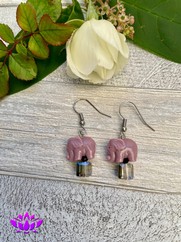 ORECCHINI ELEFANTINO LAVANDA