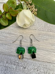 ORECCHINI ELEFANTINO VERDE SMERALDO