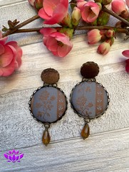 ORECCHINI VINTAGE IN BROCCATO