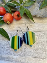 ORECCHINI CRAZY RESINA RIGHE