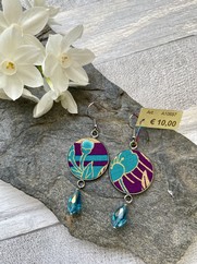 ORECCHINI COTONE GIAPPONESE BOCCIOLO OTTANIO VINACCIA