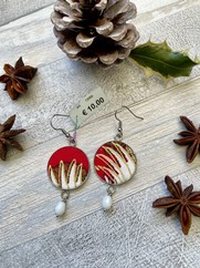 ORECCHINI COTONE GIAPPONESE ALA GRU BIANCA