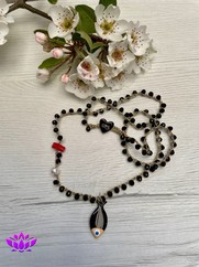 COLLANA UNCINETTO PESCIOLINO PICCOLO NERO
