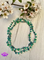 COLLANA UNCINETTO ACQUAMARINA