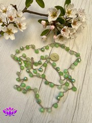 COLLANA UNCINETTO VERDE PRATO