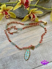 COLLANA UNCINETTO PENDENTE CAMPANULA