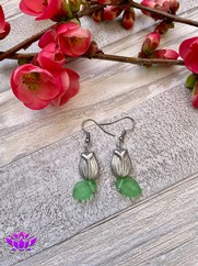 ORECCHINI TULIPANI ARGENTO