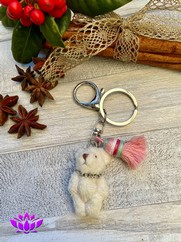 PORTACHIAVI ORSETTO AVORIO