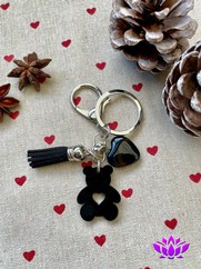 PORTACHIAVI ORSETTO NERO