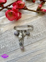 SPILLA CHARMS ACCIAIO CUORE SACRO GRIGIO