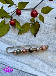 SPILLA CERAMICA ED EMATITE MULTICOLOR