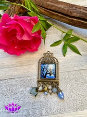 SPILLA GABBIETTA GATTINO AZZURRO